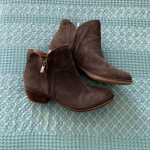 Lucky Brand Suede Booties Size 9